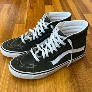 Vans Sk8-Hi High-Top Sneakers in Olive Green